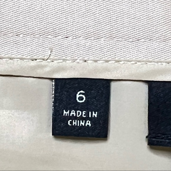 Talbots Button Front Lined Tan Skirt With Faux Pockets Size 6 - Picture 9 of 11